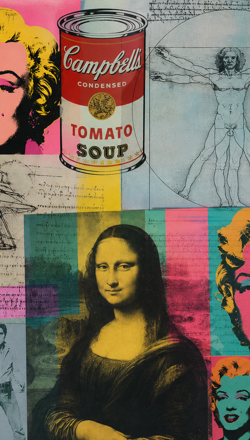 firefly_un collage di immagini sovrapposte in stile andy warhol con immagini di opere di war 873961